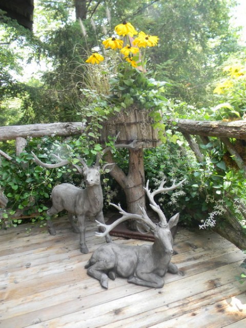 Rustic Porch With Hunters Retreat Touches