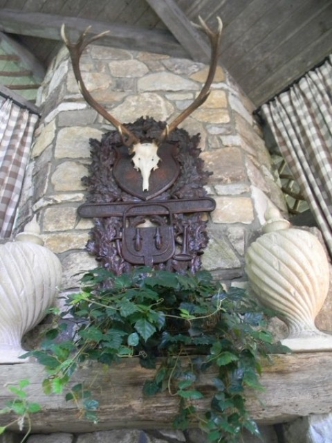 Rustic Porch With Hunters Retreat Touches