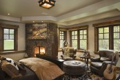 Rustic Traditional House Design Bedroom