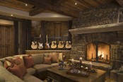 Rustic Traditional House Design Great Room