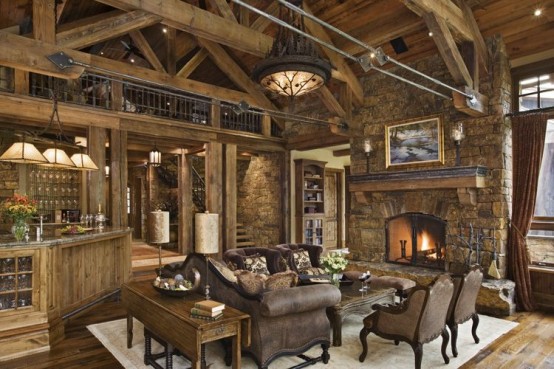 Rustic House Design in Western Style Ontario Residence DigsDigs