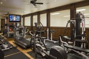 Rustic Traditional House Design In Ontario Gym