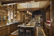 Rustic Traditional House Design In Ontario Kitchen