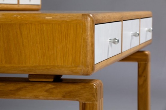 Saska Desk Inspired By Mid Century Scandinavian Designs