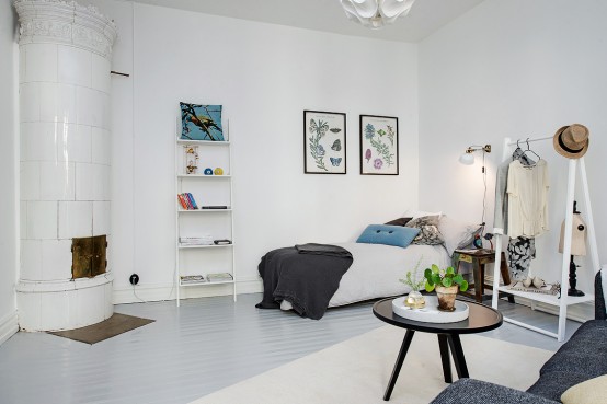 Scandinavian One Room Studio Apartment In Gothenburg