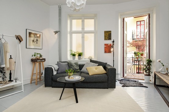 Scandinavian One Room Studio Apartment In Gothenburg