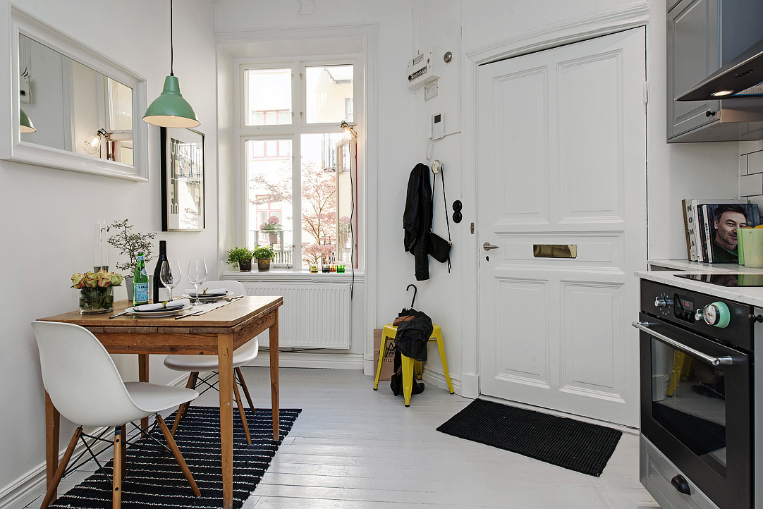 Scandinavian One Room Studio Apartment In Gothenburg