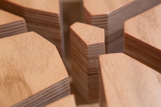 Sculptural Wooden Map Sink Inspired By London Map