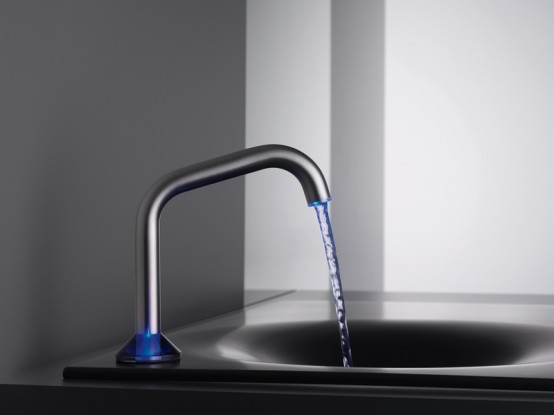 Semi Automatic Faucet With Led