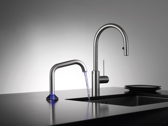 Semi Automatic Faucet With Led
