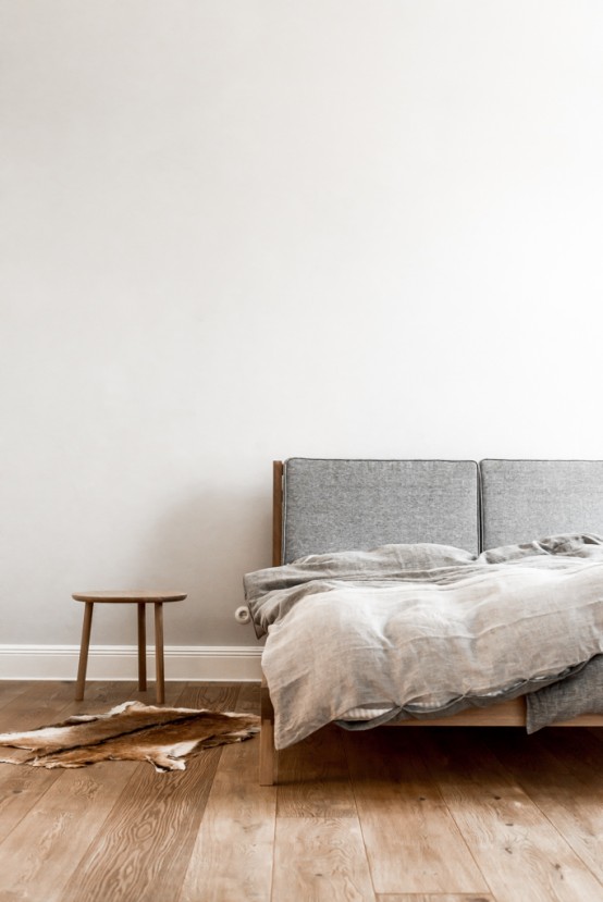 Serene Minimalist Apartment With Copper Accents