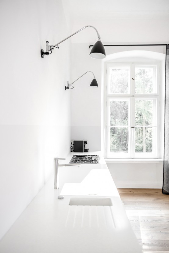 Serene Minimalist Apartment With Copper Accents