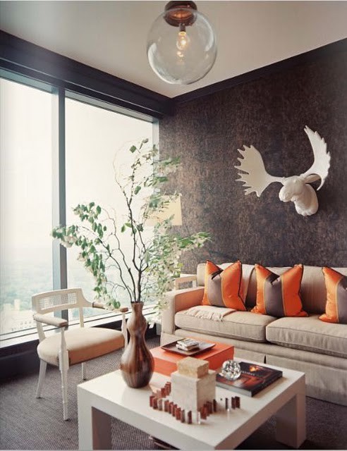 Serene Yet Colorful Living Room Serene Yet Colorful Living Room