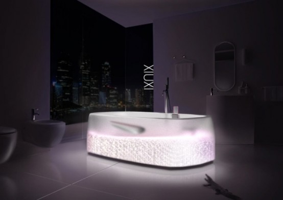 Sexy Transparent Xiuxi SPA Bathtub With Glitz And Glam