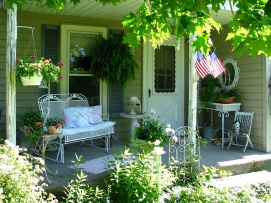 Shabby Chic Terrace With Victorian Charm