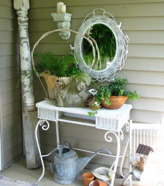 Shabby Chic Terrace With Victorian Charm