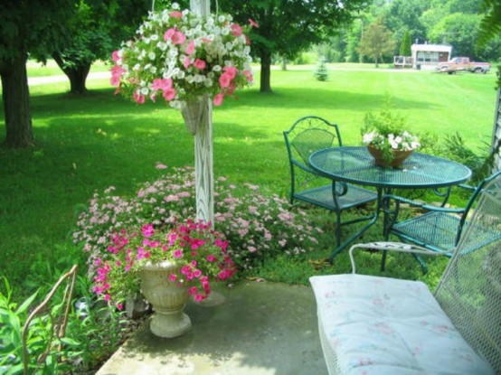 Shabby Chic Terrace With Victorian Charm