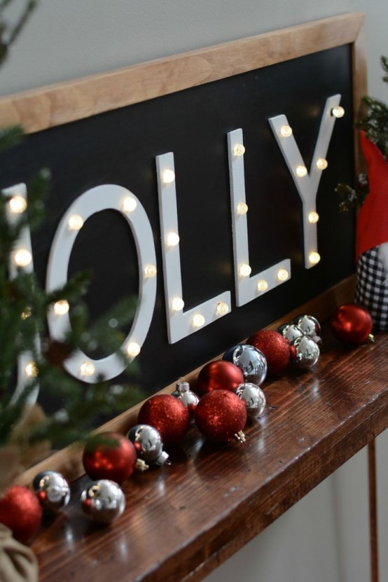 32 Shining Marquee Signs Ideas For Christmas Décor DigsDigs