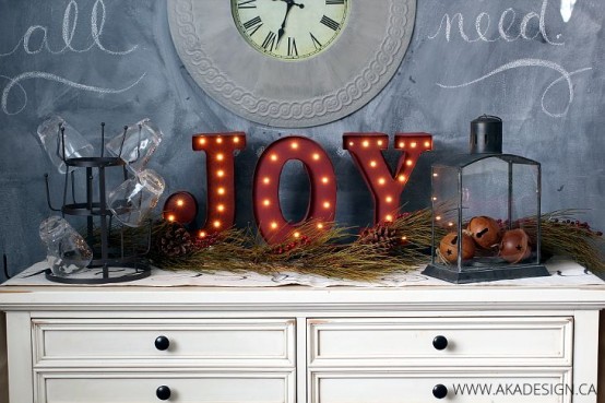 Shining Marquee Signs Ideas For Christmas Decor