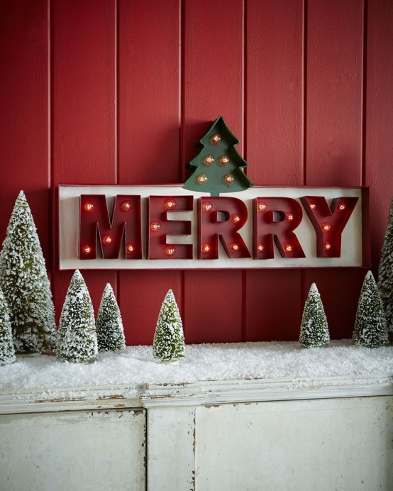 Shining Marquee Signs Ideas For Christmas Decor