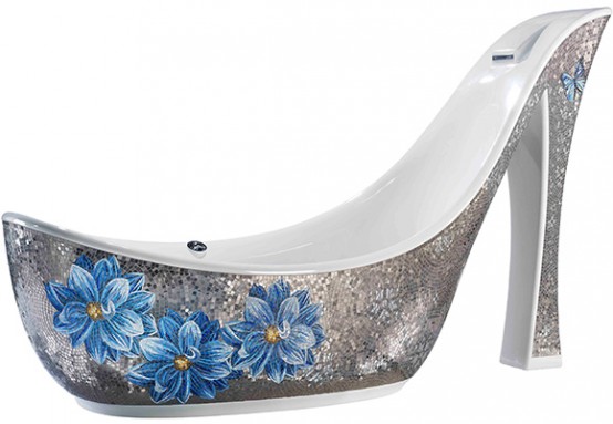 Sicis Shoe Mosaic Bathtub