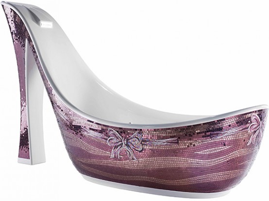 Sicis Shoe Mosaic Bathtub