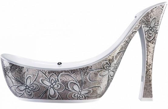 Sicis Shoe Mosaic Bathtub