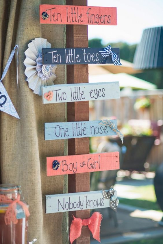 signs for a gender neutral baby shower
