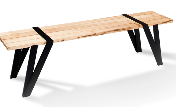 Simple Dining Table And Bench By Manuel Welsky