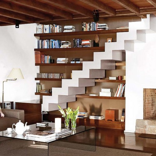 Simple Living Room Stoage Ideas