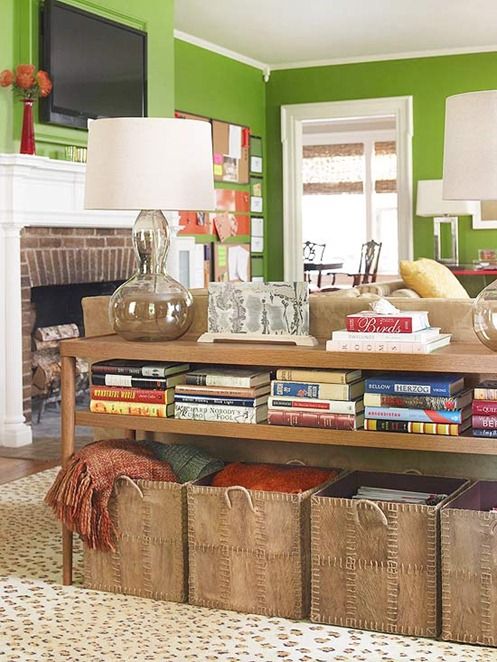 Simple Living Room Stoage Ideas