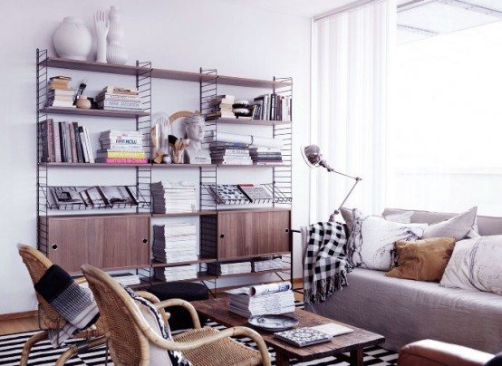 Simple Living Room Stoage Ideas