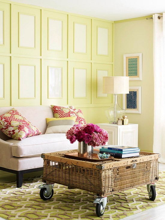 Simple Yet Bright Living Room Design