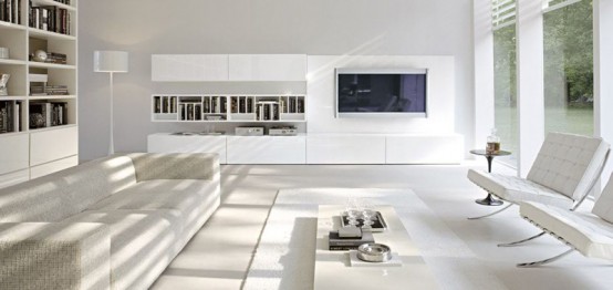 Sistema Concept By Doimo Design 07 Bianco Glossy Lacquered