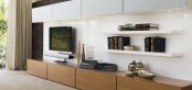 Sistema Concept By Doimo Design 09 Noce And Bianco Glossy Lacquered