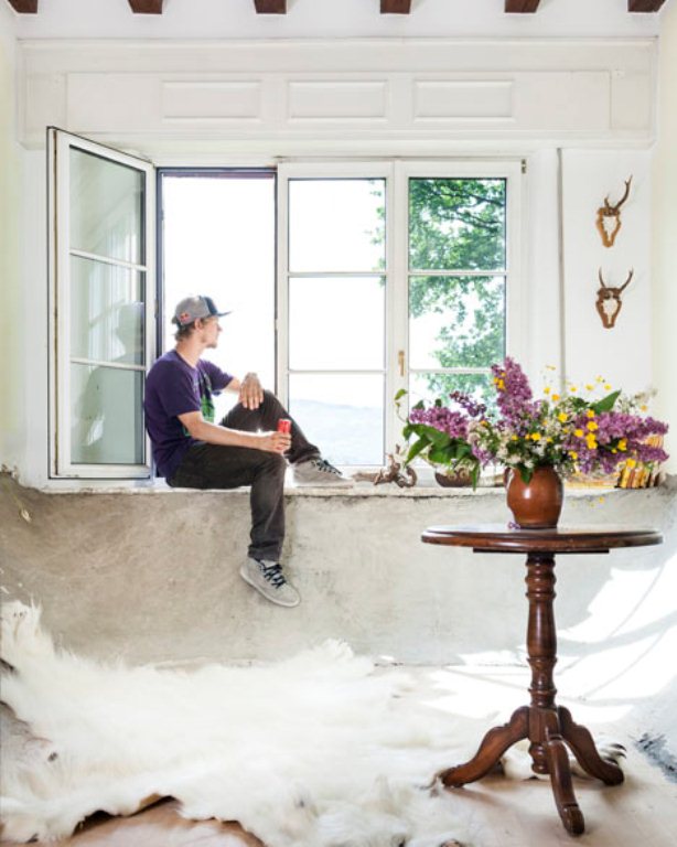 Skateboarder's Dream House With Vintage Touches