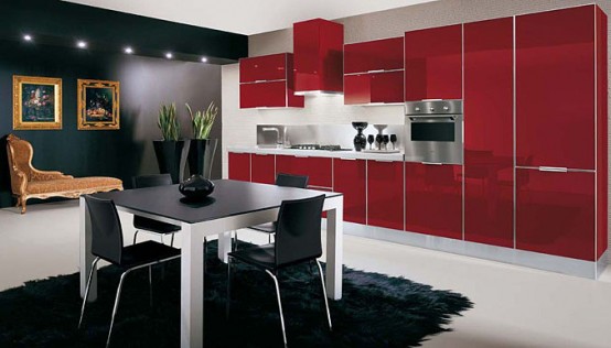 Sleek Glossy Kitchen Design