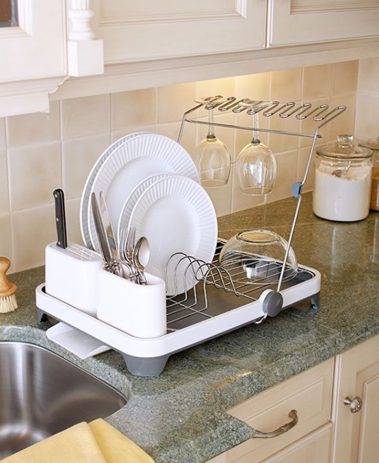 Over-Sink Dish Drainer  Small kitchen decor, Sink dish drainer