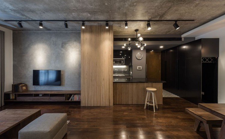 Small And Stylish Apartment With An Industrial Vibe