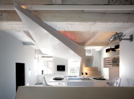 Small Apartment Futuristic Interior