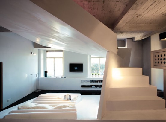 Small Apartment Futuristic Interior