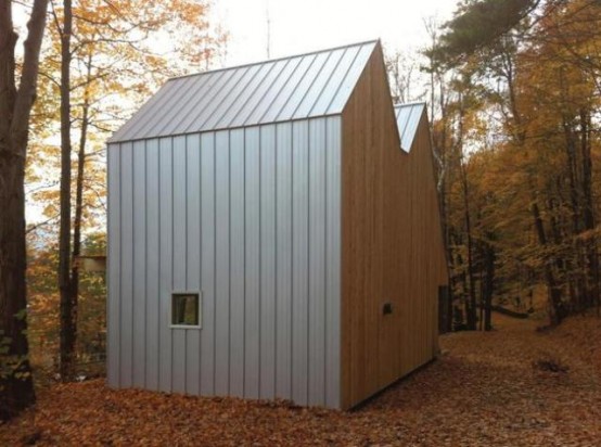 Small Studio House Design With Double Pitched Roof