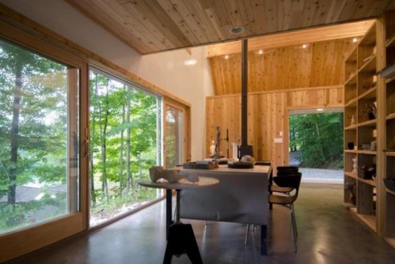Small Studio House Design With Double Pitched Roof