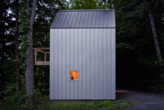 Small Studio House Design With Double Pitched Roof