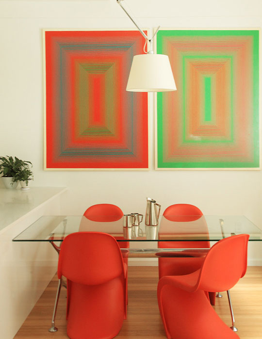 Small Yet Cool And Colorful Dining Area