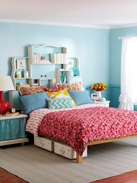 Unique shapes of shelves could make your storage a beautiful focal point.