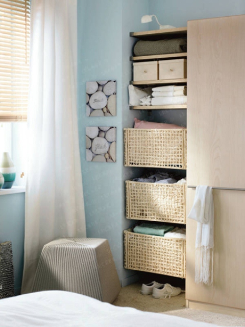 57 Smart Bedroom Storage Ideas - DigsDigs