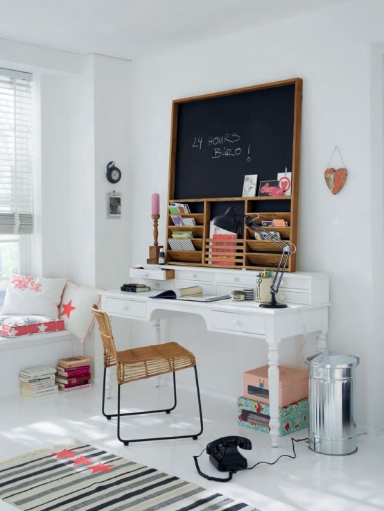 50 Smart Chalkboard Home Office Décor Ideas DigsDigs