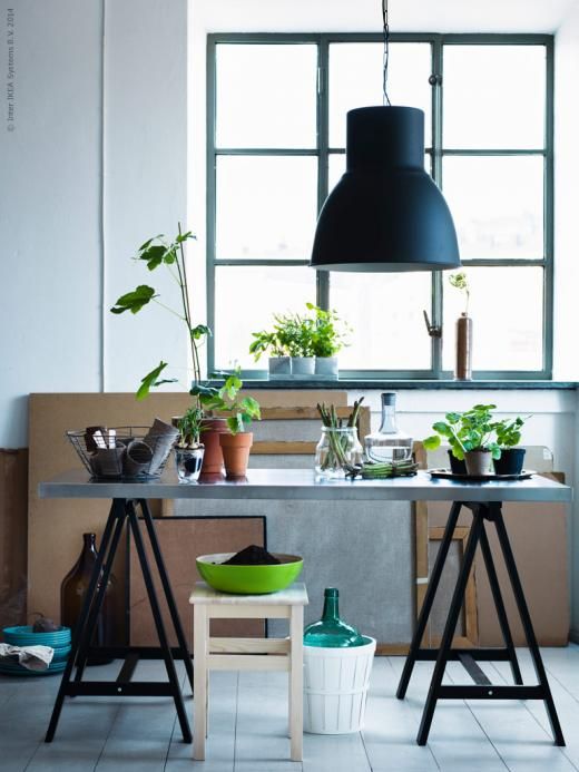 an IKEA Oddvar stool restained in a neutral shade to make it look softer and cooler