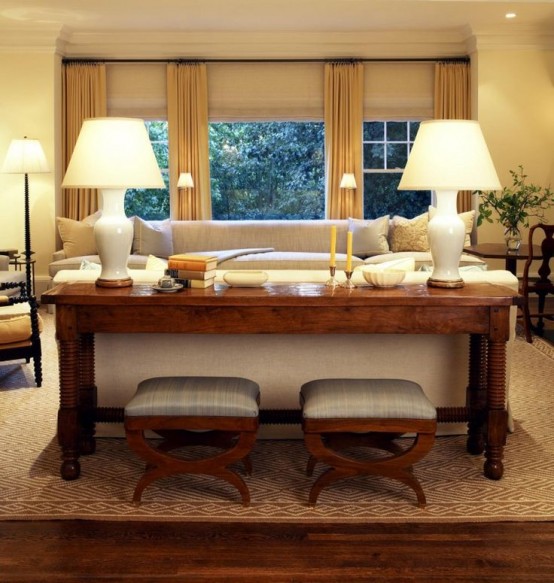 34 Smart Ways To Combine A Sofa And Tables And Chairs - DigsDigs